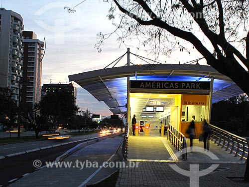  Assunto: Estação do BRT (Bus Rapid Transit)  Transoeste          / Local: Barra da Tijuca - Rio de Janeiro (RJ) - Brasil / Data: 07/2012 