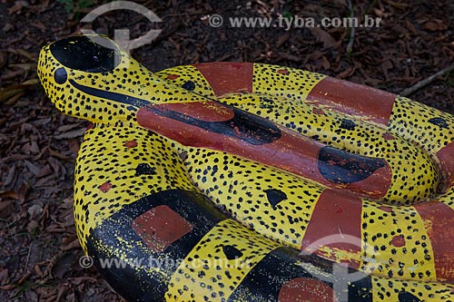  Assunto: Museu Sacaca - Cobra (Artesanato produzido pelos índios Palikur) / Local: Macapá - Amapá (AP) - Brasil / Data: 04/2012 