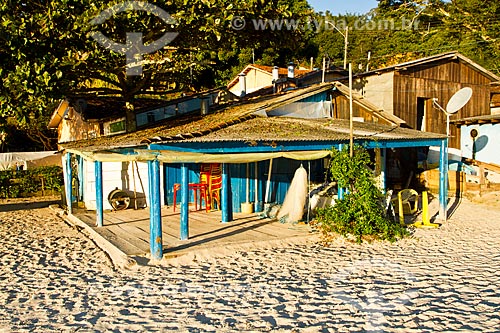  Assunto: Casa de pescador na Praia do Forte / Local: Florianópolis - Santa Catarina (SC) - Brasil / Data: 07/2012 