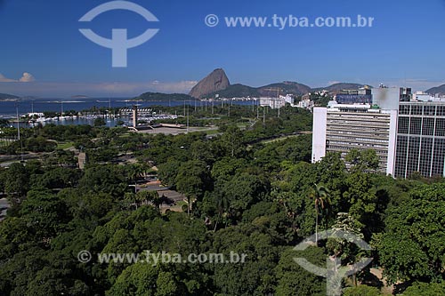  Assunto: Vista do Passeio Público do Rio de Janeiro (1783) com Aterro do Flamengo e Pão de Açúcar ao fundo / Local: Rio de Janeiro (RJ) - Brasil / Data: 05/2012 