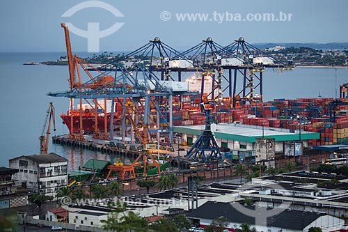  Assunto: Terminal de contêirner do Porto de Salvador / Local: Salvador - Bahia (BA) - Brasil / Data: 07/2012 