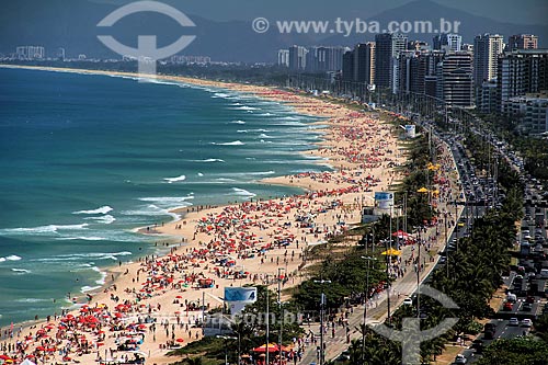  Assunto: Praia da Barra da Tijuca e Avenida Sernambetiba  / Local: Rio de Janeiro - Rio de Janeiro (RJ) - Brasil / Data: 08/2012 