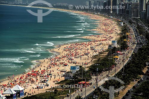  Assunto: Praia da Barra da Tijuca e Avenida Sernambetiba  / Local: Rio de Janeiro - Rio de Janeiro (RJ) - Brasil / Data: 08/2012 