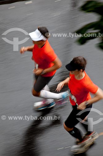  Assunto: Corredoras durante a Meia Maratona da Cidade do  Rio de Janeiro / Local: Rio de Janeiro  -  Rio de Janeiro (RJ) - Brasil / Data: 07/2012 