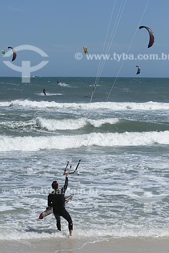  Assunto: Kitesurf na Praia da Barra da Tijuca / Local: Barra da Tijuca - Rio de Janeiro (RJ) - Brasil / Data: 10/2012 