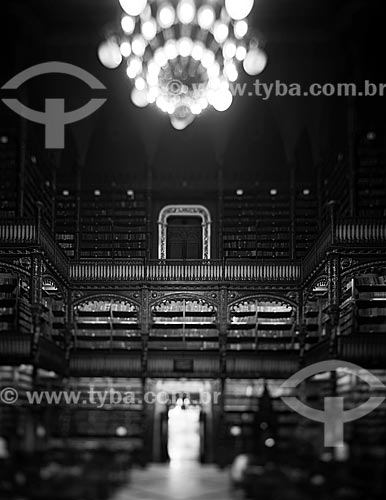  Assunto: Interior do Real Gabinete Português de Leitura (1887) / Local: Rio de Janeiro (RJ) - Brasil / Data: 09/2012 