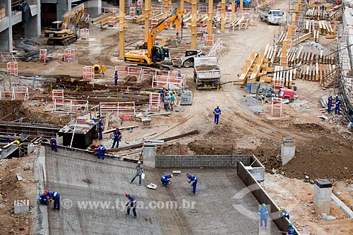  Assunto: Construção do estádio de futebol Arena Amazônia / Local: Manaus - Amazonas (AM) - Brasil / Data: 04/2012 