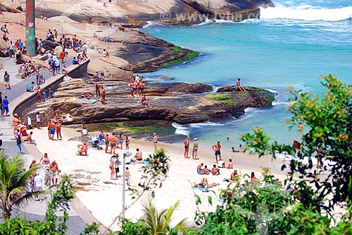  Assunto: Banhistas na Praia do Arpoador / Local: Ipanema - Rio de Janeiro (RJ) - Brasil / Data: 10/2008 