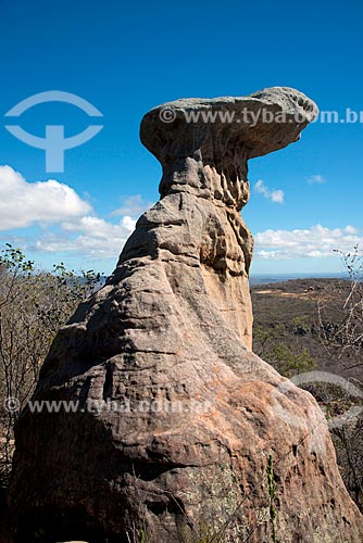  Assunto: Pedra da Bota Virada no Parque Nacional do Catimbau / Local: Buíque - Pernambuco (PE) - Brasil / Data: 08/2012 