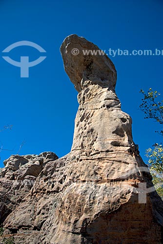  Assunto: Pedra da Bota Virada no Parque Nacional do Catimbau / Local: Buíque - Pernambuco (PE) - Brasil / Data: 08/2012 