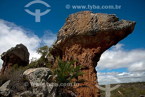  Assunto: Pedra do Monstro no Parque Nacional do Catimbau / Local: Buíque - Pernambuco (PE) - Brasil / Data: 08/2012 