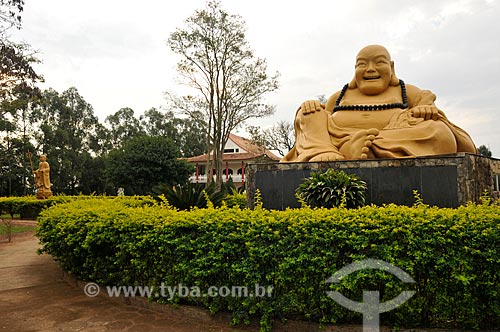  Assunto: Imagem sagrada do Maitreya Bodhisattva em templo Budista / Local: Foz do Iguaçu - Paraná (PR) - Brasil / Data: 07/2012 