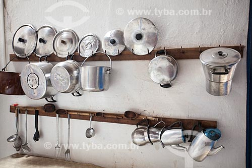  Assunto: Utensílios de cozinha na casa sede da Fazenda Não Me Deixes / Local: Daniel de Queiroz - Quixadá - Ceará  (CE) - Brasil / Data: 11/2012 