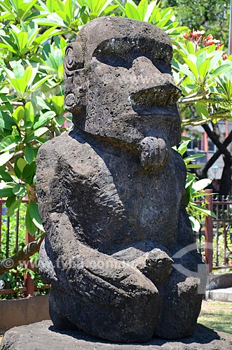  Assunto: Escultura / Local: Papeet - Ilha Tahiti - Polinésia Francesa - Oceania / Data: 10/2012 