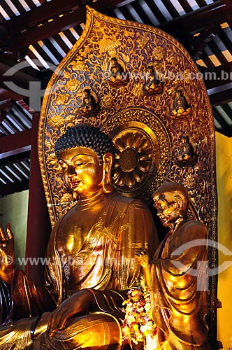  Assunto: Estátuas de Buda no Templo de Seis Figueiras / Local: Distrito de Xiguan - Guangzhou - China - Ásia / Data: 03/2010 