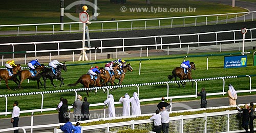  Assunto: Corrida de cavalos - Dubai Racing Club / Local: Meydan - Dubai - Emirados Árabes Unidos - Ásia / Data: 03/2012 