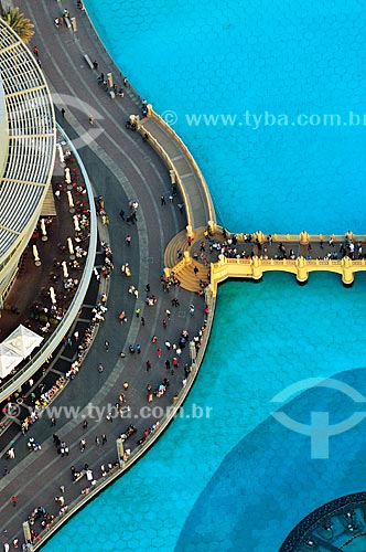 Assunto: Ponte Souk Al Bahar no Lago Burj Khalifa / Local: Dubai - Emirados Árabes Unidos - Ásia / Data: 03/2012 