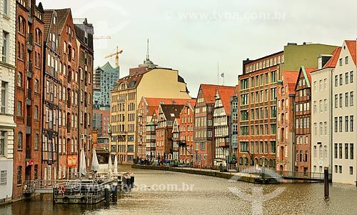  Assunto: Casas às margens do Canal Nikolaifleet / Local: Hamburgo - Alemanha - Europa / Data: 10/2011 