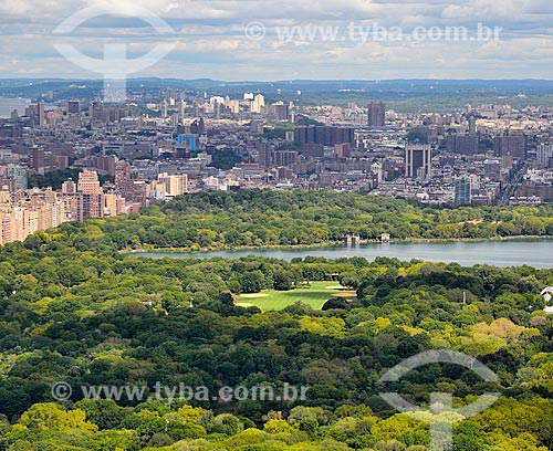  Assunto: Vista do Central Park com Manhattan ao fundo / Local: Manhattan - Nova Iorque - Estados Unidos - América do Norte / Data: 09/2010 