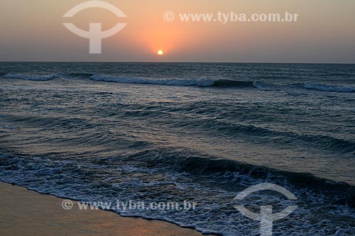  Assunto: Pôr do sol na Praia de Jericoacoara / Local: Jijoca de Jericoacoara - Ceará (CE) - Brasil / Data: 09/2012 