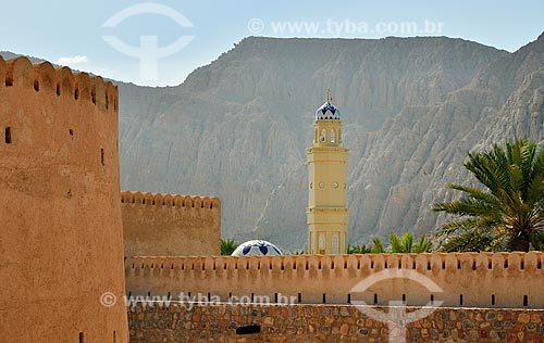  Assunto: Minarete de Mesquita em Khasab / Local: Distrito de Khasab - Musandam - Omã - Ásia / Data: 02/2011 