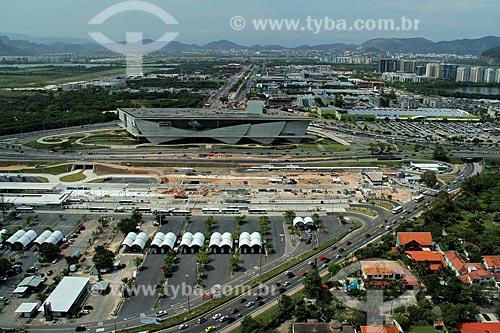  Assunto: Vista do  Bosque da Barra, Cidade da Música e terminal BRT (Bus Rapid Transit) à direita / Local: Barra da Tijuca - Rio de Janeiro (RJ) - Brasil / Data: 01/12 
