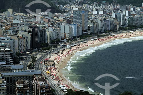  Assunto: Vista das praia de Copacabana  / Local: Copacabana - Rio de Janeiro (RJ) - Brasil / Data: 12/2012 