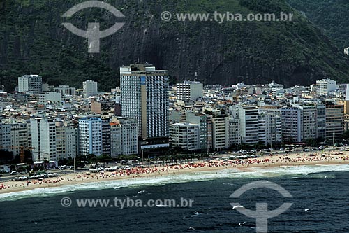  Assunto: Praia de Copacabana e Hotel Othon ao centro / Local: Copacabana - Rio de Janeiro (RJ) - Brasil / Data: 12/2012 