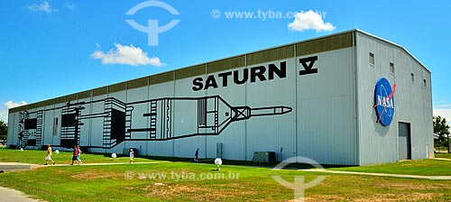  Assunto: Galpão que guarda uma das últimas naves espaciais Saturn V no Centro Espacial Lyndon B. Johnson - Prédio 90 / Local: Houston - Texas - Estados Unidos da América - América do Norte / Data: 09/2011 