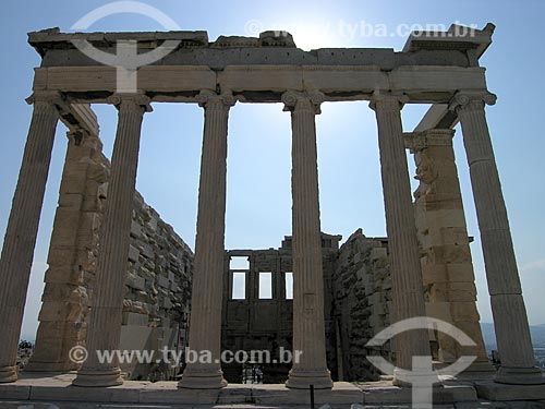  Assunto: Erecteion - também conhecido como Erectêion ou Erectéion - templo dedicadoa à Atena, Hefesto e Erecteu / Local: Atenas - Grécia - Europa / Data: 06/2008 
