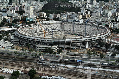  Assunto: Reforma do Estádio Jornalista Mário Filho também conhecido como Maracanã para a Copa do Mundo de 2014 -  Estação Maracanã à baixo / Local: Rio de Janeiro (RJ) - Brasil / Data: 12/2012 