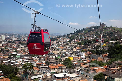  Assunto: Gôndola do Teleférico do Alemão - operado pela SuperVia / Local: Rio de Janeiro (RJ) - Brasil / Data: 11/2012 
