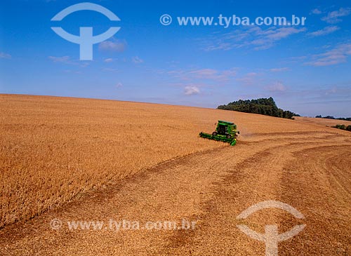  Assunto: Colheita de soja em zona rural / Local: Três de Maio - Rio Grande do Sul (RS) - Brasil / Data: 06/2011 