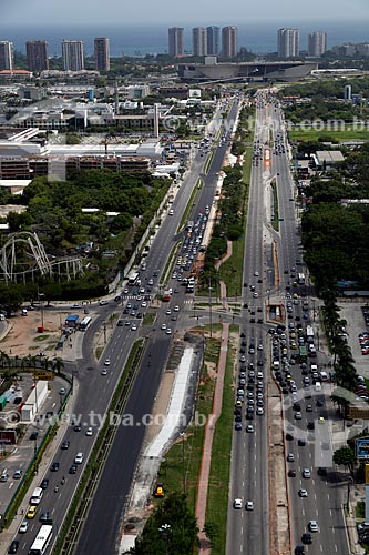  Assunto: Vista da Avenida das Américas com Cidade da Música ao fundo / Local: Barra da Tijuca - Rio de Janeiro (RJ) - Brasil / Data: 12/2012 