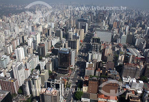  Assunto: Vista aérea da Avenida Paulista / Local: Bela Vista - São Paulo (SP) - Brasil / Data: 10/2012 