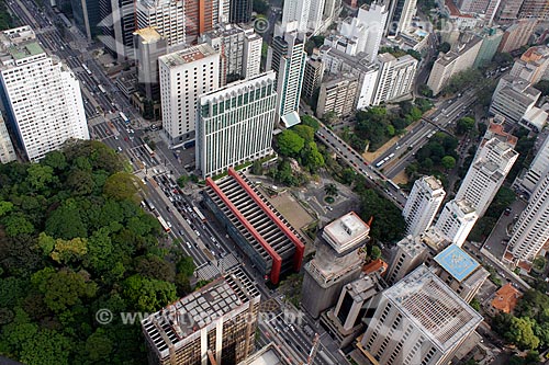  Assunto: Vista aérea da Avenida Paulista / Local: Bela Vista - São Paulo (SP) - Brasil / Data: 10/2012 