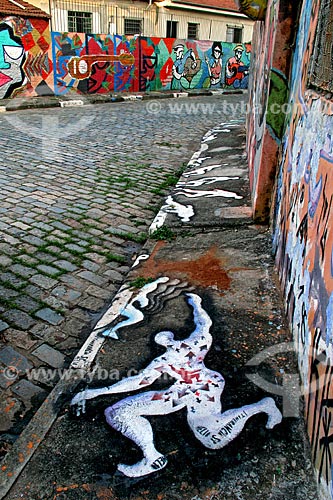  Assunto: Grafites na rua Beco do Batman / Local: Vila Madalena - São Paulo (SP) - Brasil / Data: 07/2009 