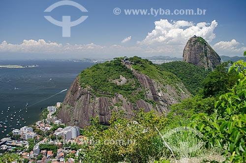  Assunto: Vista do Pão de Açúcar do Morro da Babilônia / Local: Urca - Rio de Janeiro (RJ) - Brasil / Data: 12/2012 