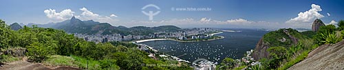  Assunto: Vista da Enseada de Botafogo do Morro da Babilônia / Local: Urca - Rio de Janeiro (RJ) - Brasil / Data: 12/2012 
