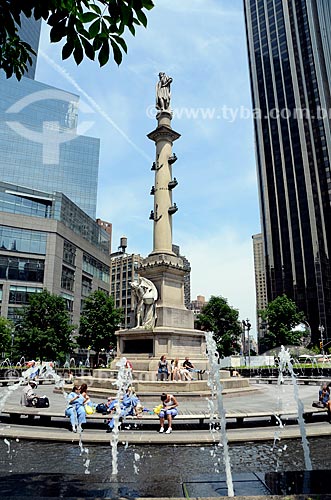  Assunto: Estátua de Cristóvão Colombo na Columbus Circle / Local: Manhattan - Nova Iorque - Estados Unidos - América do Norte / Data: 06/2011 