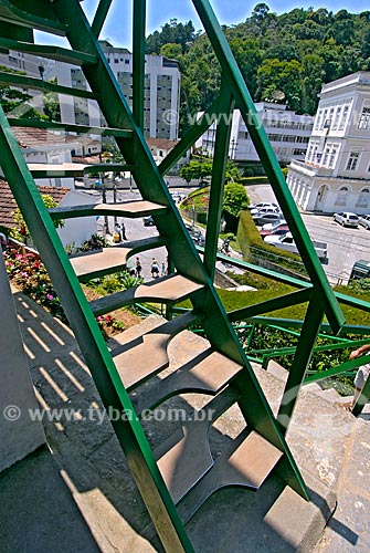  Assunto: Escada no Museu Casa de Santos Dumont  / Local: Petrópolis - Rio de Janeiro (RJ) - Brasil / Data: 11/2006 