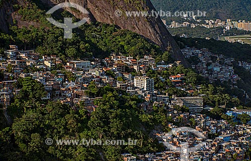  Assunto: Vista aérea da Favela do Vidigal / Local: São Conrado - Rio de Janeiro (RJ) - Brasil / Data: 12/2012 