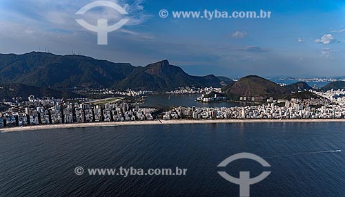  Assunto: Vista aárea das praias de Ipanema e do Leblon e da Lagoa Rodrigo de Freitas / Local: Rio de Janeiro (RJ) - Brasil / Data: 12/2012 