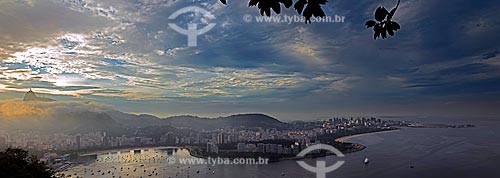  Assunto: Enseada e Praia de Botafogo vistos do Pão de Açúcar - Corcovado ao fundo / Local: Rio de Janeiro (RJ) - Brasil / Data: 01/2013 