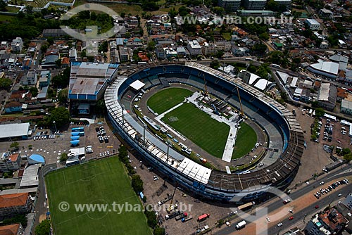  Assunto: Vista aérea do Estádio Olímpico Monumental (1954) / Local: Medianeira - Porto Alegre - Rio Grande do Sul (RS) - Brasil / Data: 12/2012 