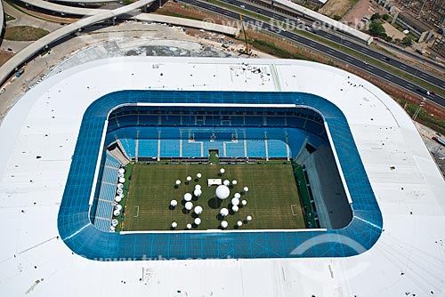  Assunto: Vista aérea da Arena do Grêmio (2012) / Local: Humaitá - Porto Alegre - Rio Grande do Sul (RS) - Brasil / Data: 12/2012 