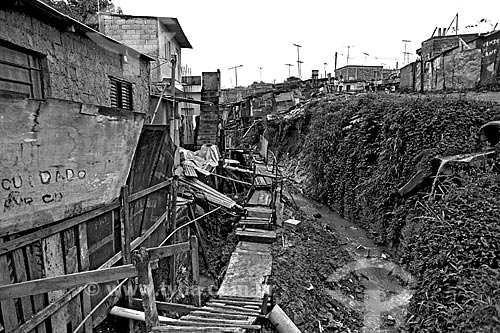  Assunto: Casas na favela de Heliópolis / Local: Cidade Nova Heliópolis - São Paulo (SP) - Brasil / Data: 1992 