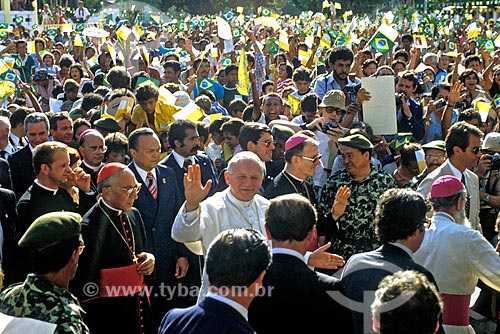  Assunto: Visita do Papa João Paulo II ao Brasil / Local: Belém - Pará (PA) - Brasil / Data: 1980 