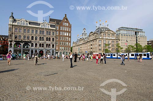  Assunto: Praça Dam (Dam Square) no centro de Amsterdam / Local: Amsterdam - Holanda - Europa / Data: 05/2012 
