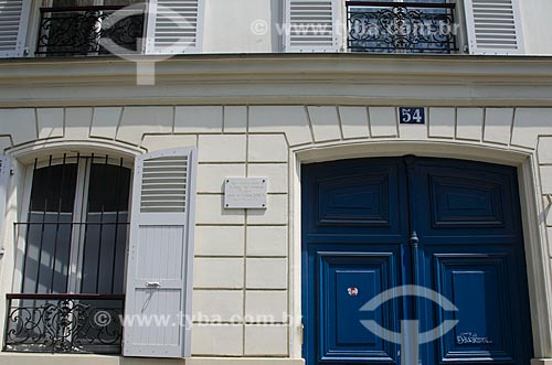  Assunto: Casa onde morou Vicent Van Gogh e seu irmão Theo entre 1886 - 1888 / Local: Montmartre - Paris - França - Europa / Data: 05/2012 